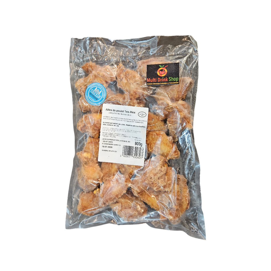 Image de Ailes de Poulet Tex-Mex Wings Marinés Curry HALAL