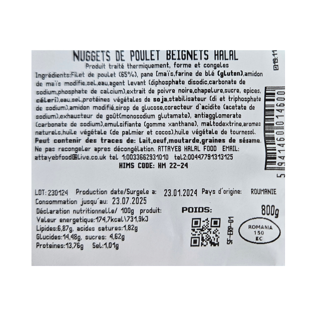 Image de Nuggets de Poulet Beignet HALAL
