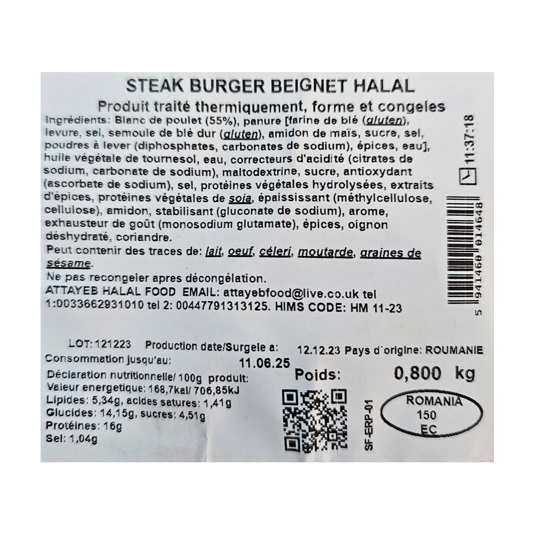 Image de Steak Burger Beignet HALAL