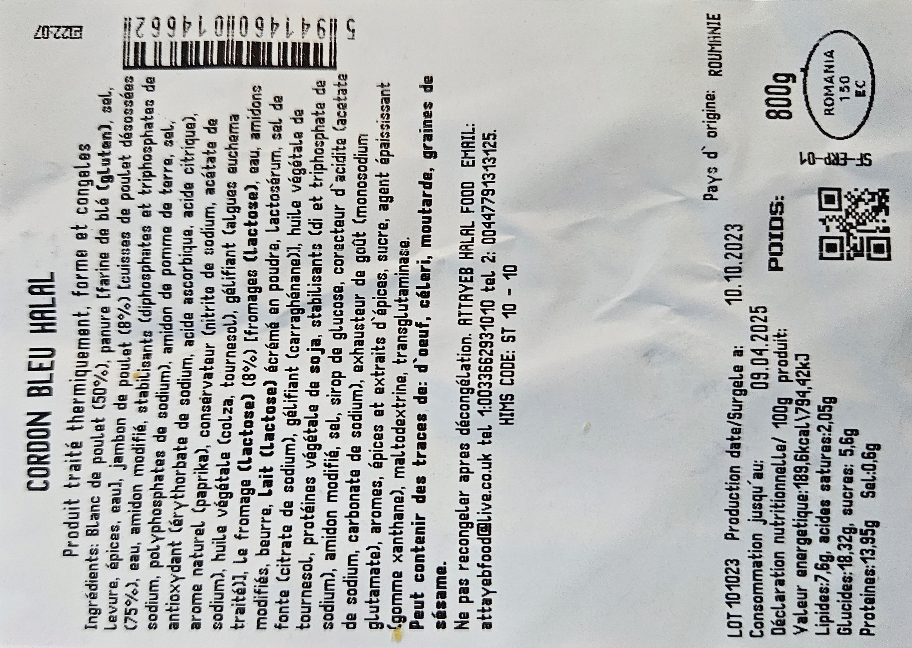 Image de Cordon Bleu HALAL