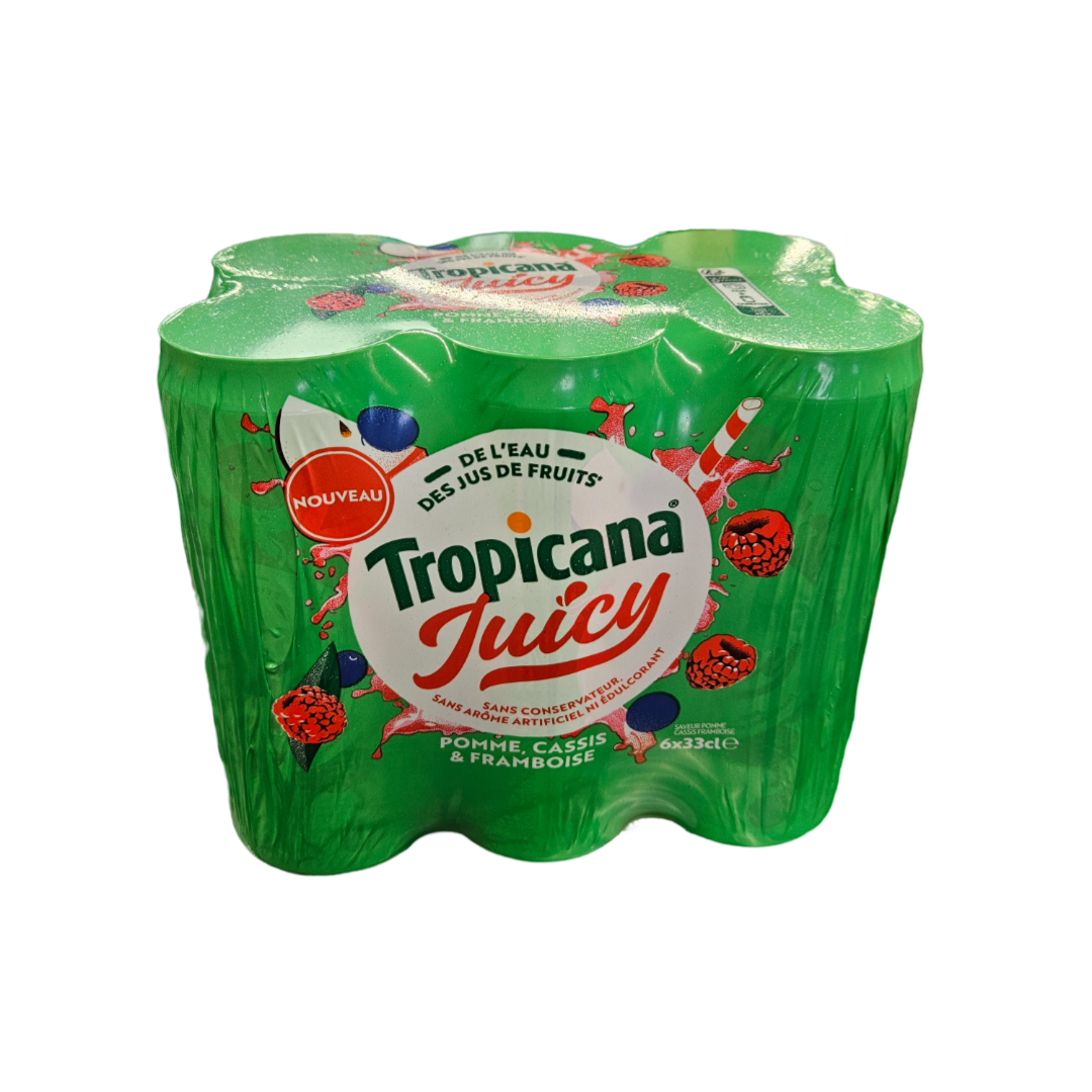Image de Tropicana Juicy Pomme Cassis Framboise 33cl