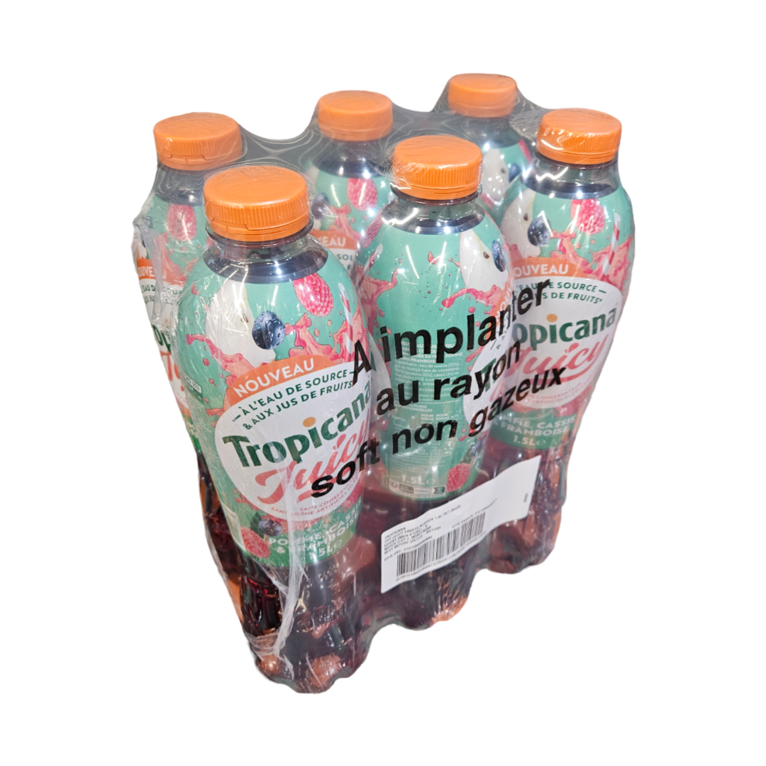 Image de Tropicana Juicy Pomme Cassis Framboise 1,5L